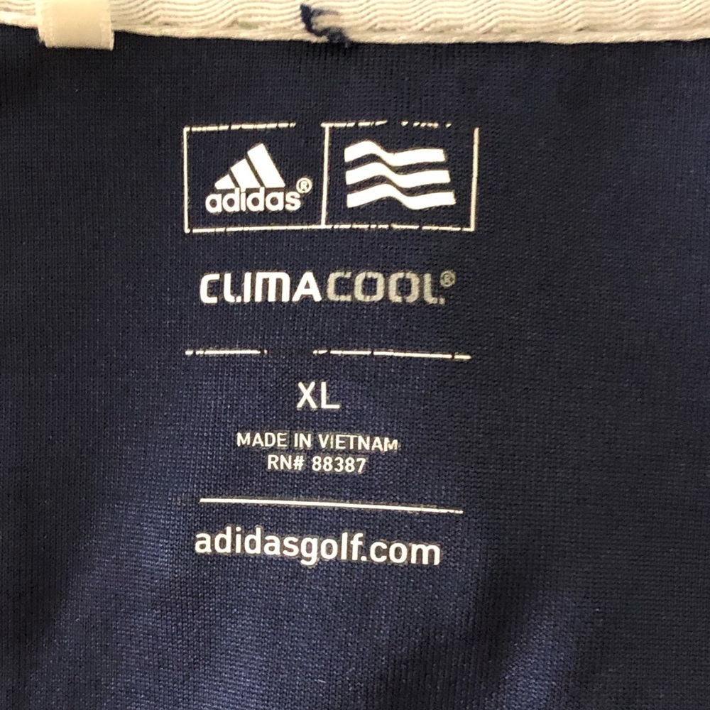 ADIDAS GOLF SHIRT Sz XL Climalite stripes green - Picture 6 of 8